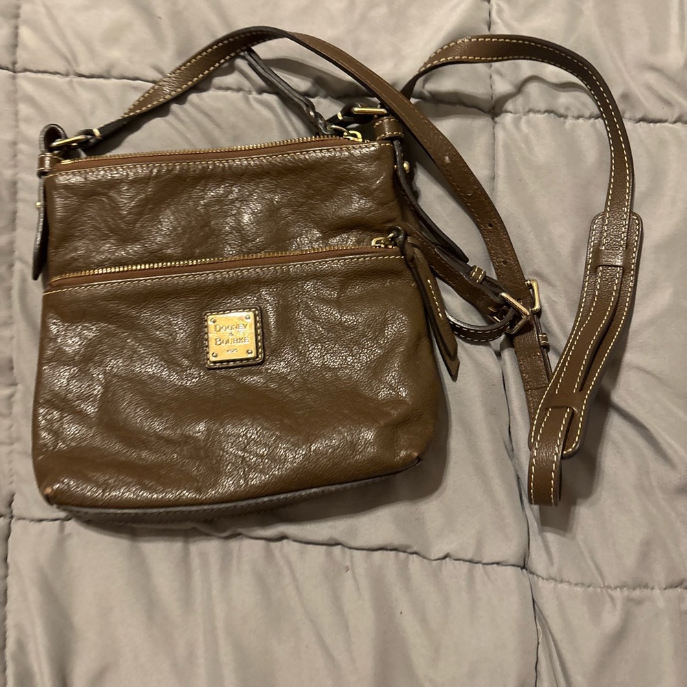 Dooney & Bourke Brown Leather Crossbody Bag